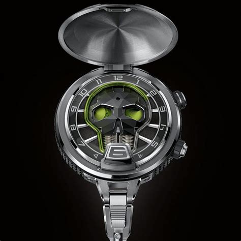 skull pocket watch replica|rock and roll skull watches.